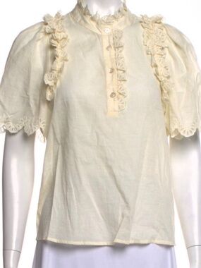 Sea New York Short Sleeve Blouse Size L